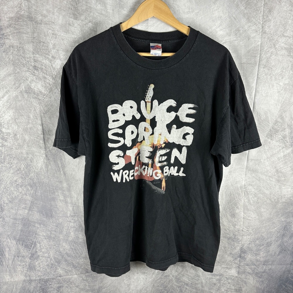 Bruce Springsteen Wrecking Ball Tour T-Shirt Mens Large Black Murina Made in USA